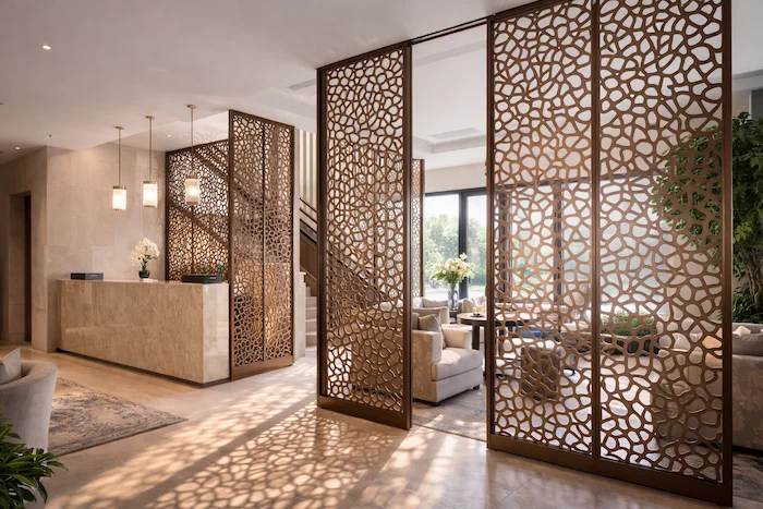 Interior partition example